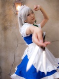cosplay美女套图 c77 Sakuya Izayoi　白丝假发扮相(1)(102)